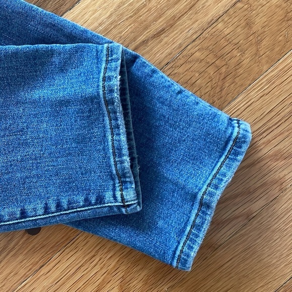 Good American Good Legs Distressed Ankle Skinny Jeans Denim Blue752 Women 8 29 - Picture 7 of 7